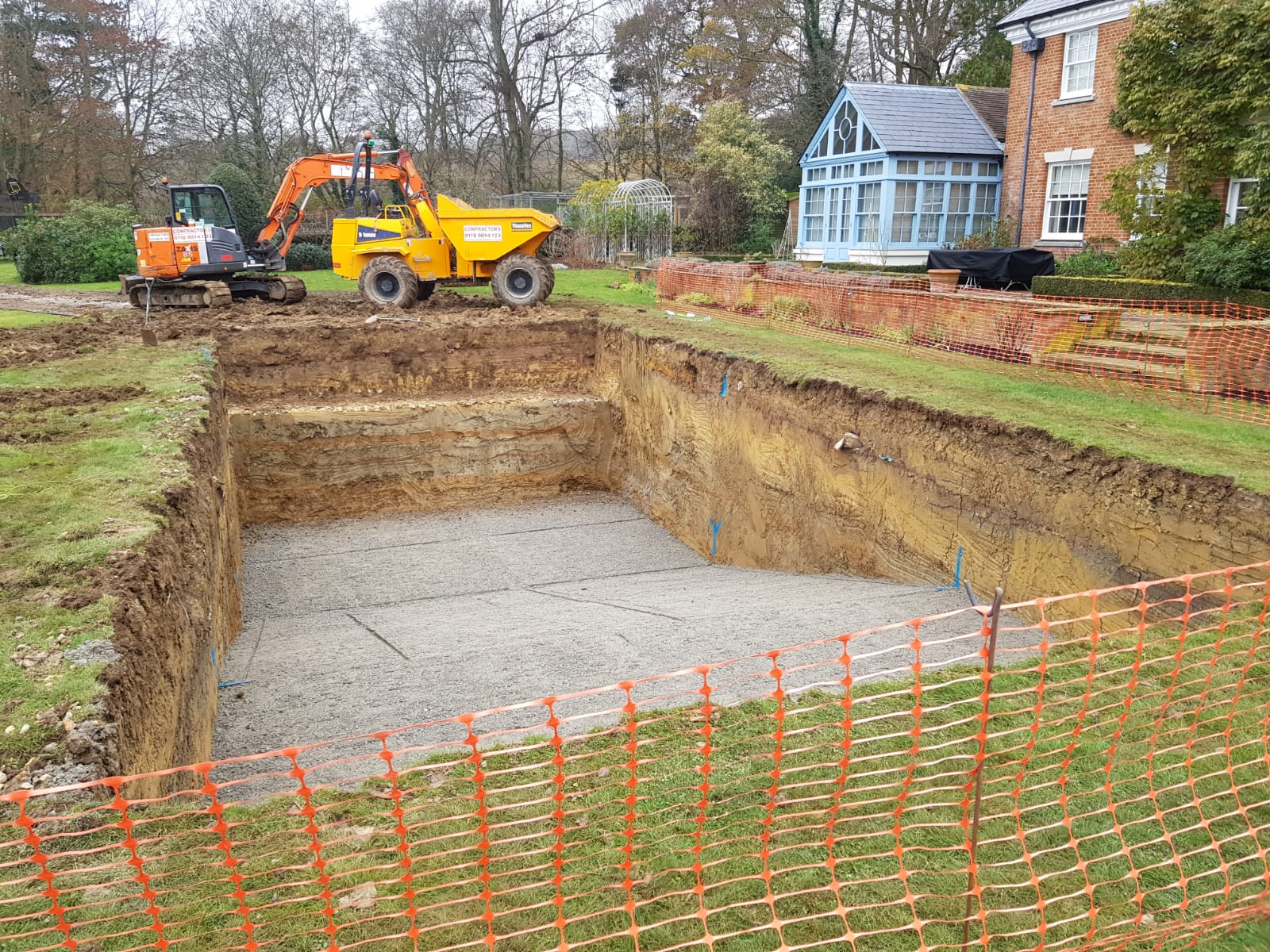 Excavation For New Swimming Pool In Horsmonden Kent Datum Plus