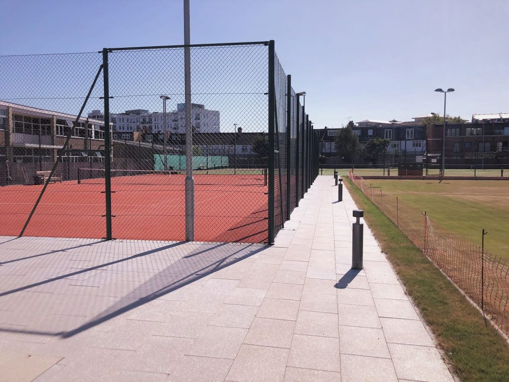 tennis courts